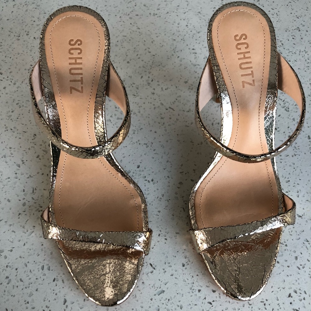 Schutz 
Reanna Mules, Platina, 7